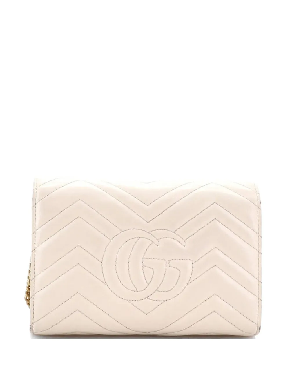 Gucci Pre-Owned GG Marmont Chain Wallet Matelasse Leather Mini crossbody bag - Toni neutri