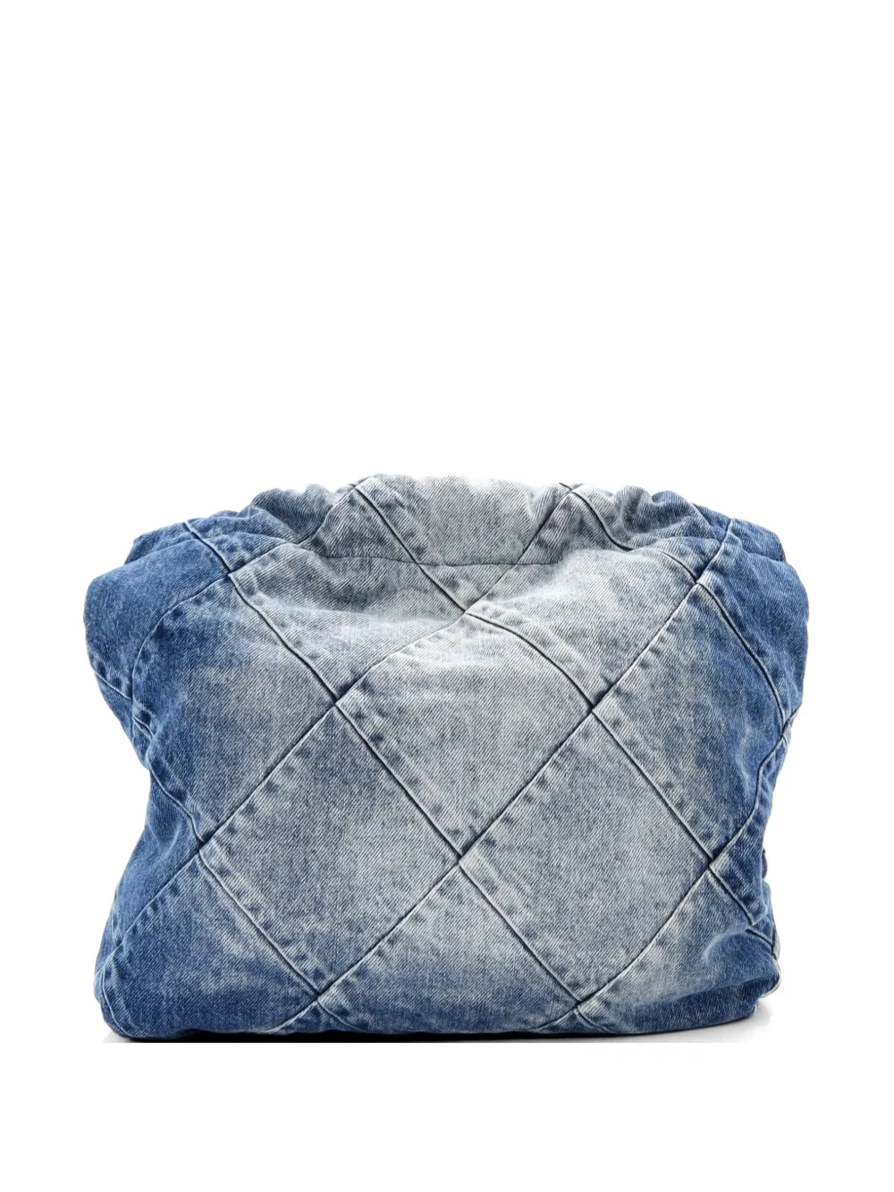 CHANEL Pre-Owned 22 Chain Quilted Denim Small hobo bag - Blu