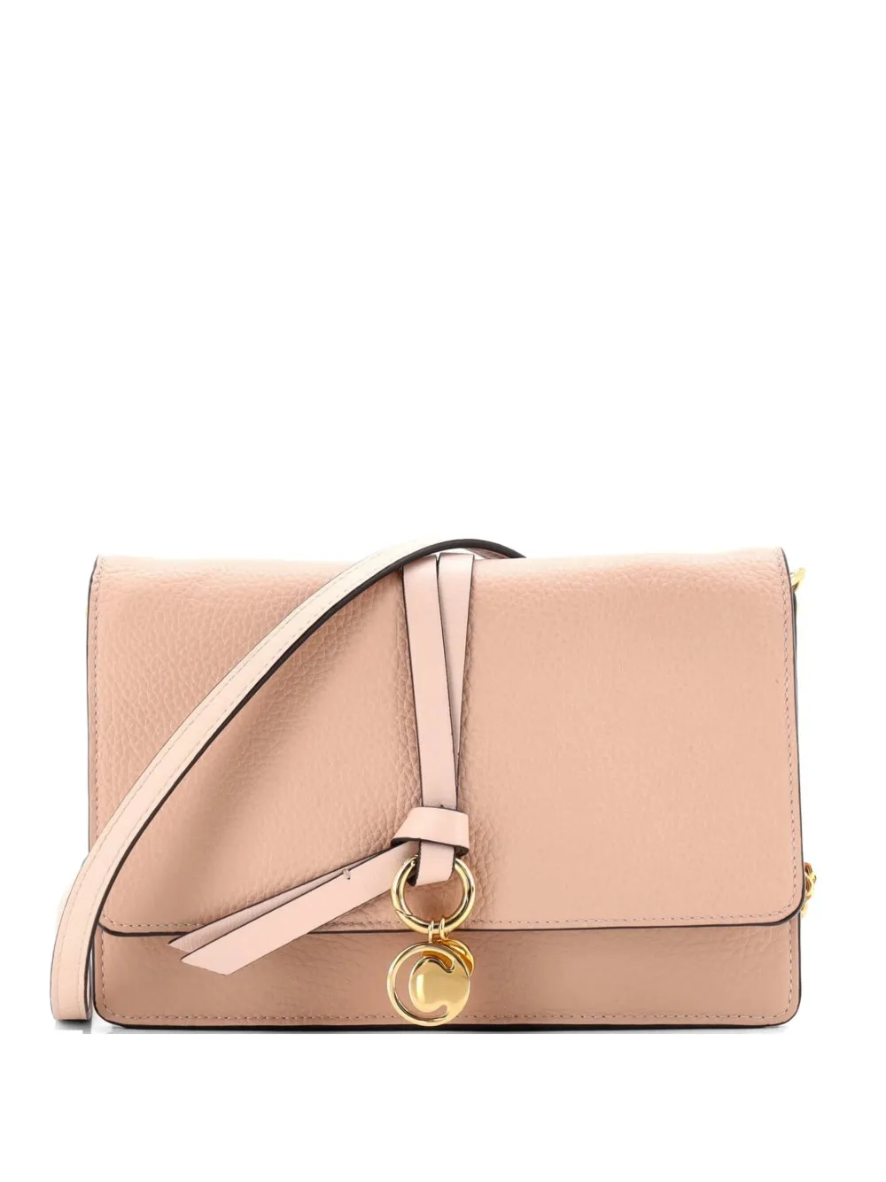 Chloé Pre-Owned Alphabet Chain Clutch Bag Leather crossbody bag - Rosa