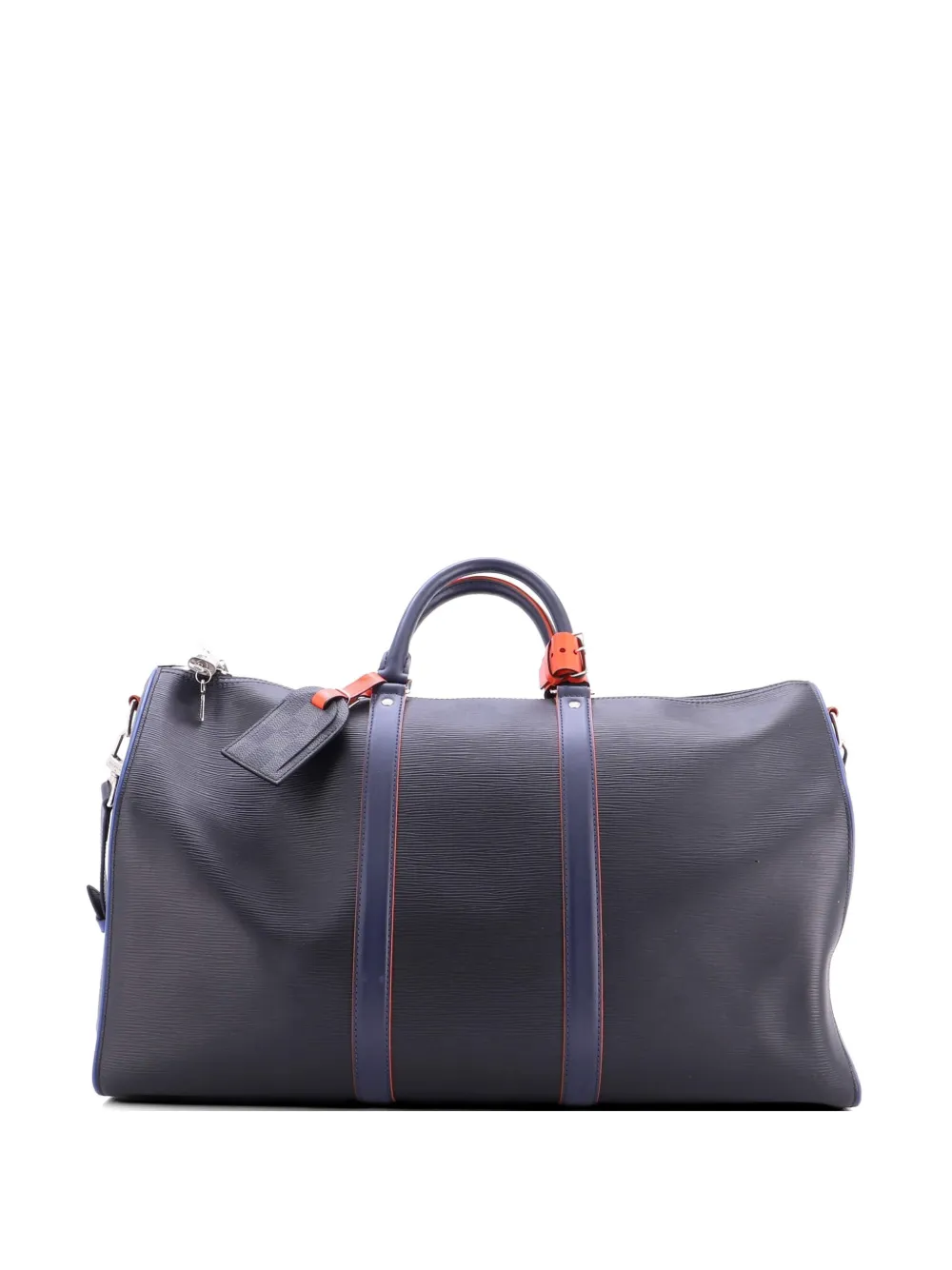 Louis Vuitton Pre-Owned Keepall Bandouliere Bag Epi Leather with Damier Graphite 50 travel bag - Schwarz