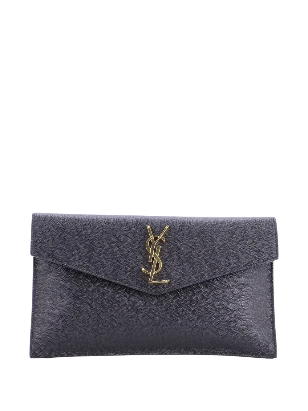Saint Laurent Pre-Owned Uptown Pouch Leather clutch bag - Nero