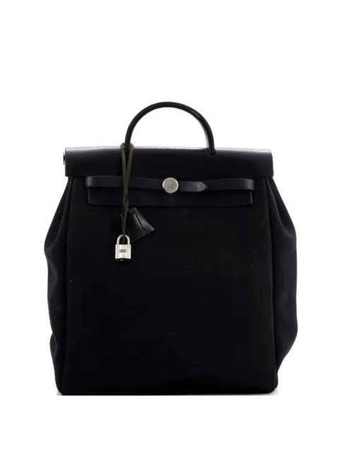 Hermès Pre-Owned mochila Vintage Herbag A Dos GM de piel y piel Toile