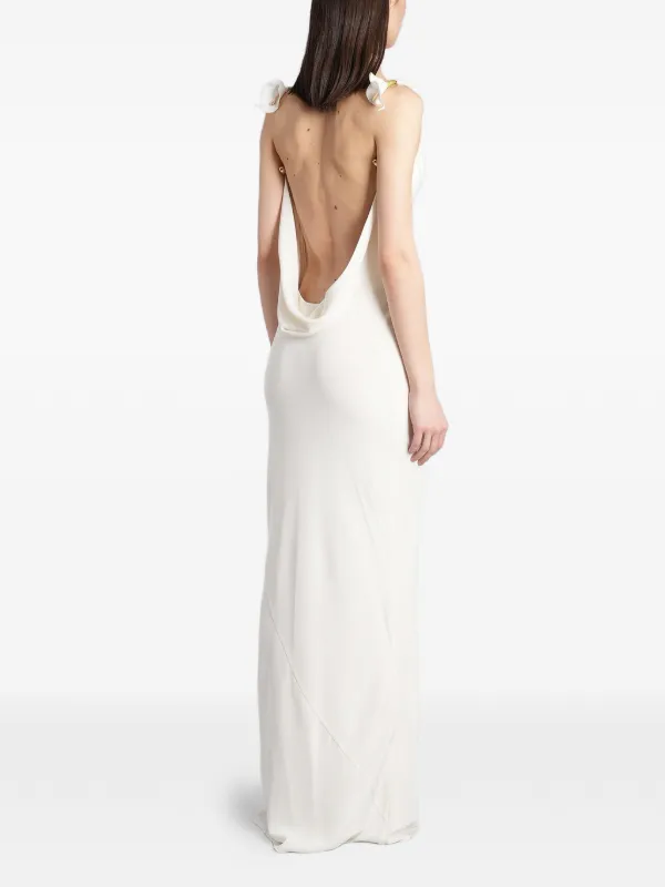 celestina draped maxi dress JLUXLABEL Gold Celestina Draped Maxi Dress