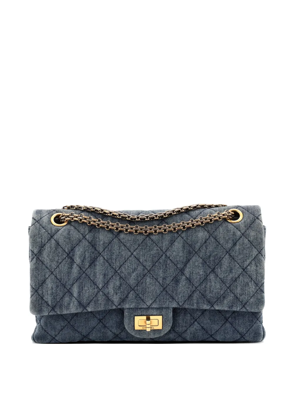 CHANEL Pre-Owned Reissue 2.55 Flap Bag Quilted Denim 226 shoulder bag - Blau