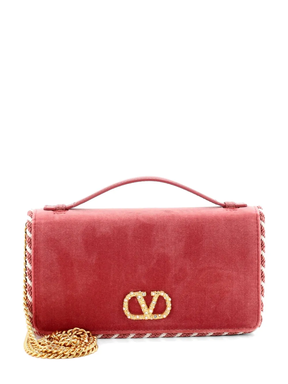 Valentino Garavani Pre-Owned Borsa a tracolla VLogo Signature - Rosa