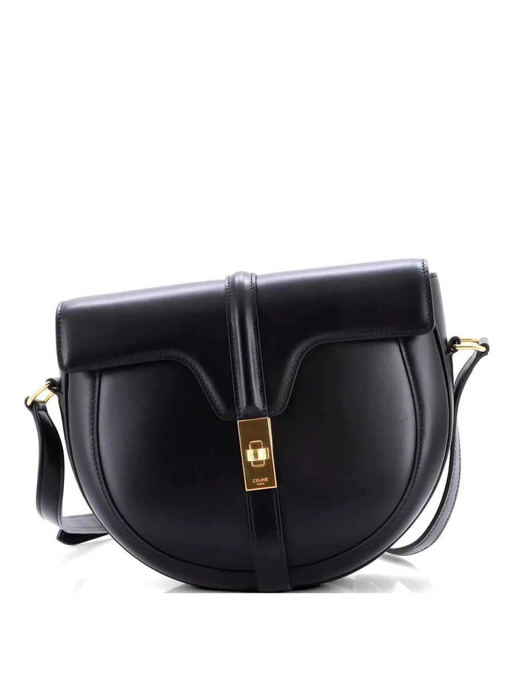 Celine Pre-Owned Besace 16 Bag Smooth Calfskin Medium crossbody bag - Nero