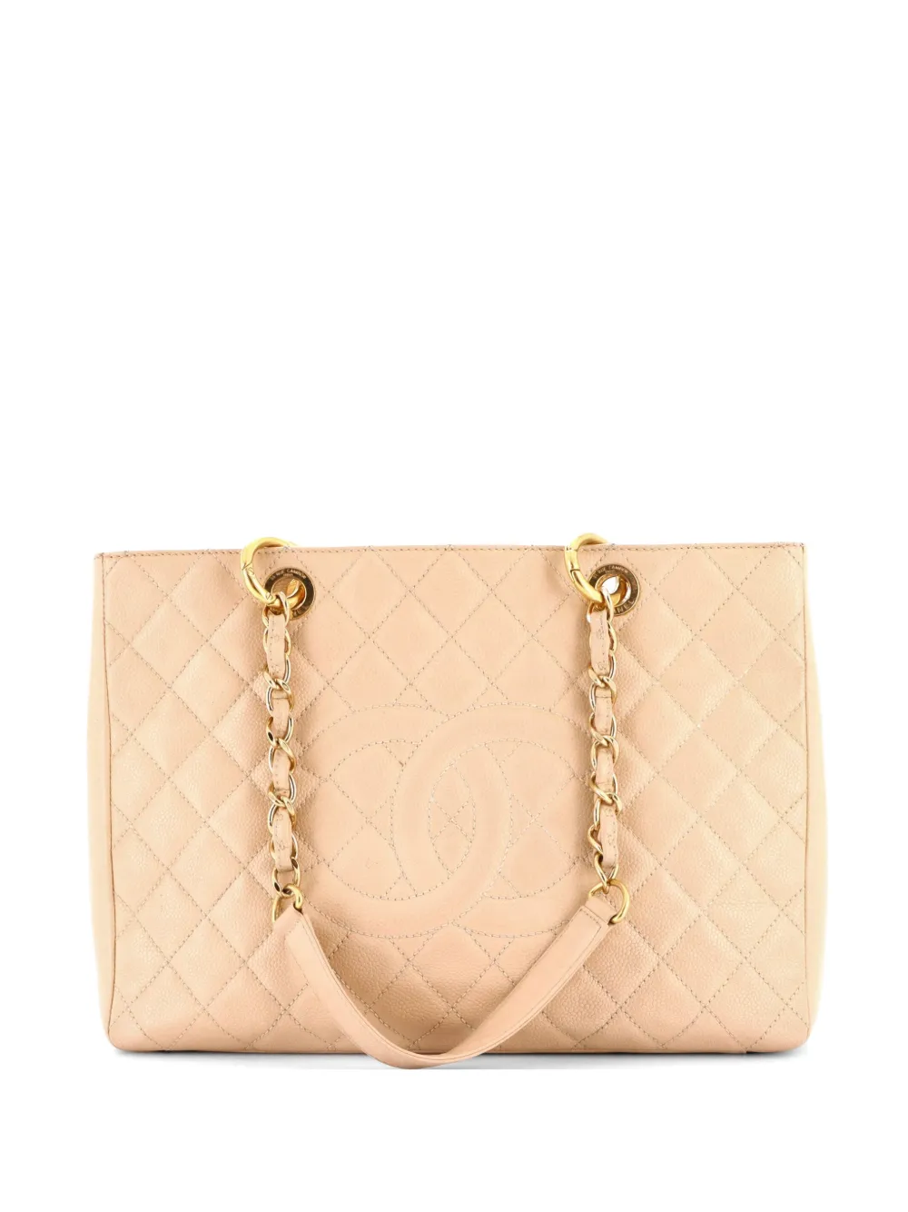CHANEL Pre-Owned Borsa tote Grand Shopping in pelle Caviar trapuntata - Toni neutri