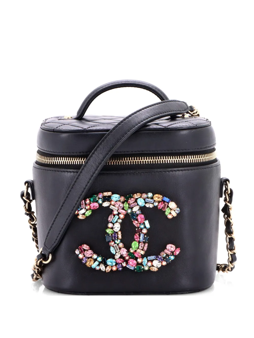 CHANEL Pre-Owned Borsa a spalla Giant Crystal Mania - Nero