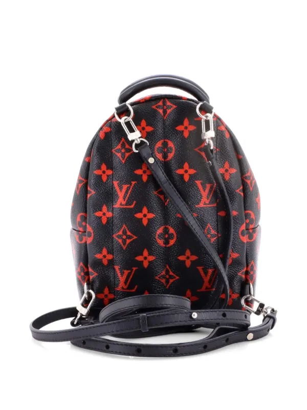 louis vuitton backpack palm springs monogram infrarouge mini black red Canvas PM | myGemma a flat leather top handle Louis Vuitton - Mini Palm