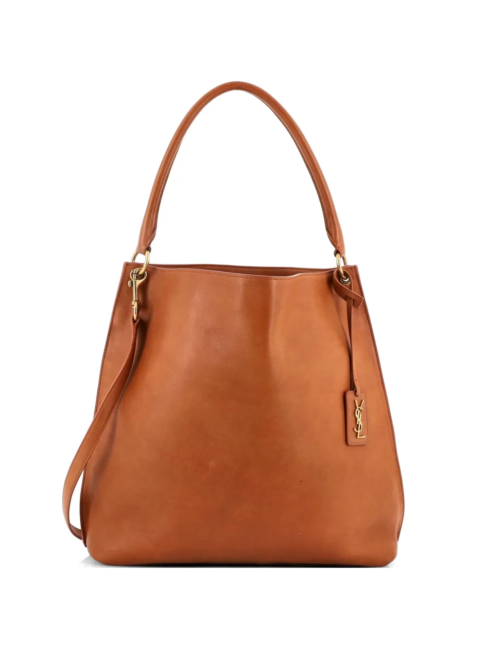 Saint Laurent Pre-Owned Tag Leather Medium hobo bag - Marrone