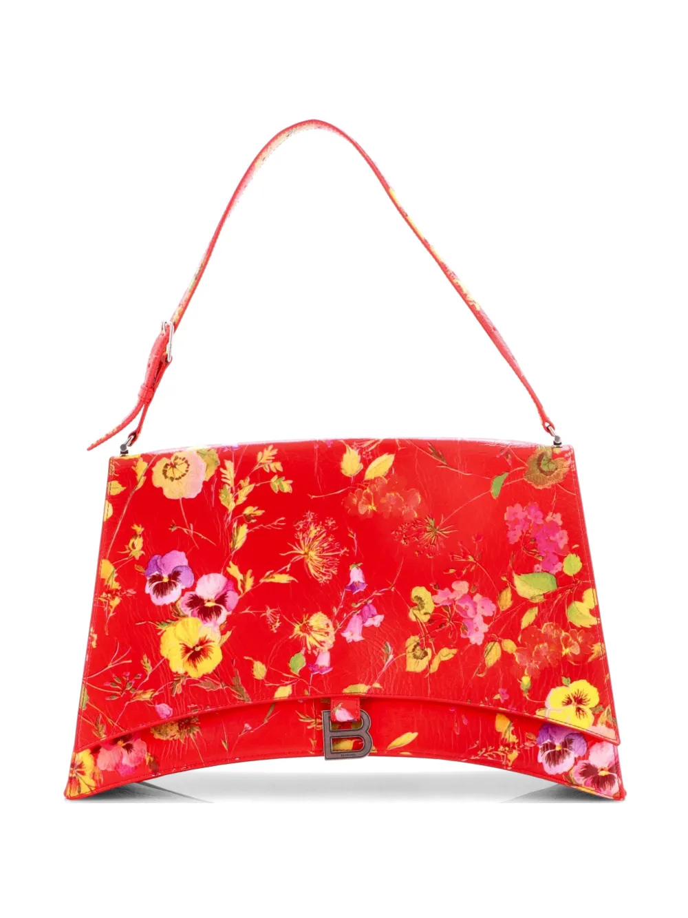 Balenciaga Pre-Owned Crush Sling Printed Leather Large shoulder bag - Multicolore
