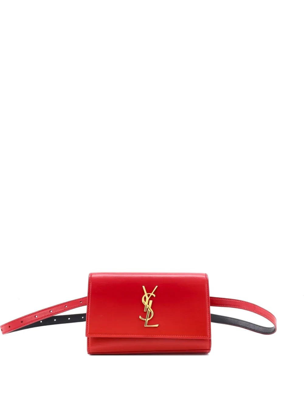 Saint Laurent Pre-Owned Classic Monogram Kate Leather belt bag - Rosso