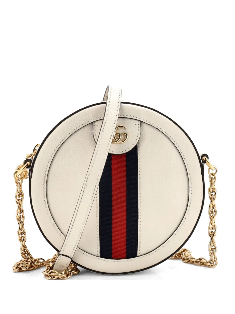 Gucci Pre-Owned Runde mini Ophidia Schultertasche - Nude
