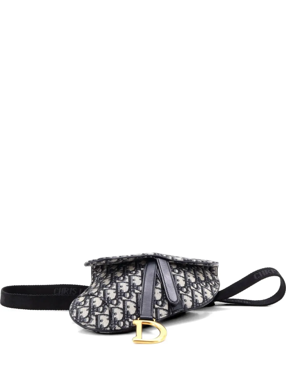 Christian Dior Pre-Owned Saddle Oblique Canvas belt bag - Blau