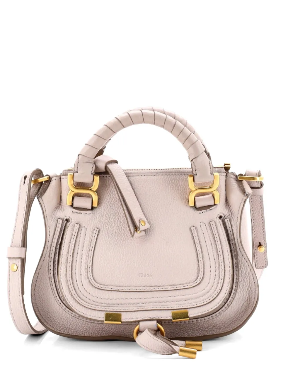 Chloé Pre-Owned Marcie Satchel Leather Baby crossbody bag - Neutrals