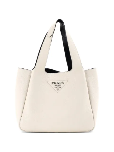 Prada Pre-Owned Flou Dynamique Open Vitello Daino Small tote bag