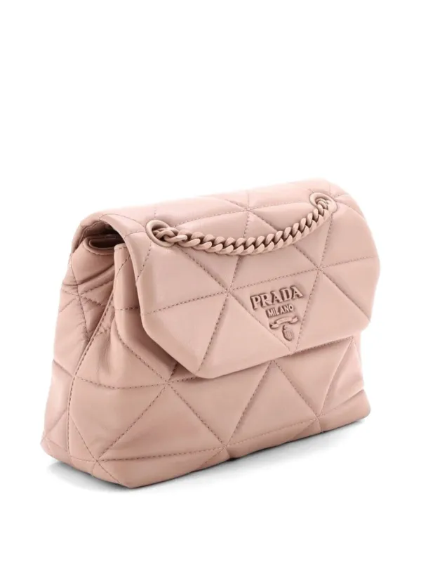 Prada Pre-Owned Spectrum Flap Bag Quilted Nappa Leather Small