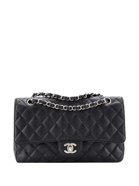 CHANEL Pre-Owned Jumbo Classic Double Flap Schultertasche aus Kaviarleder mit Steppung