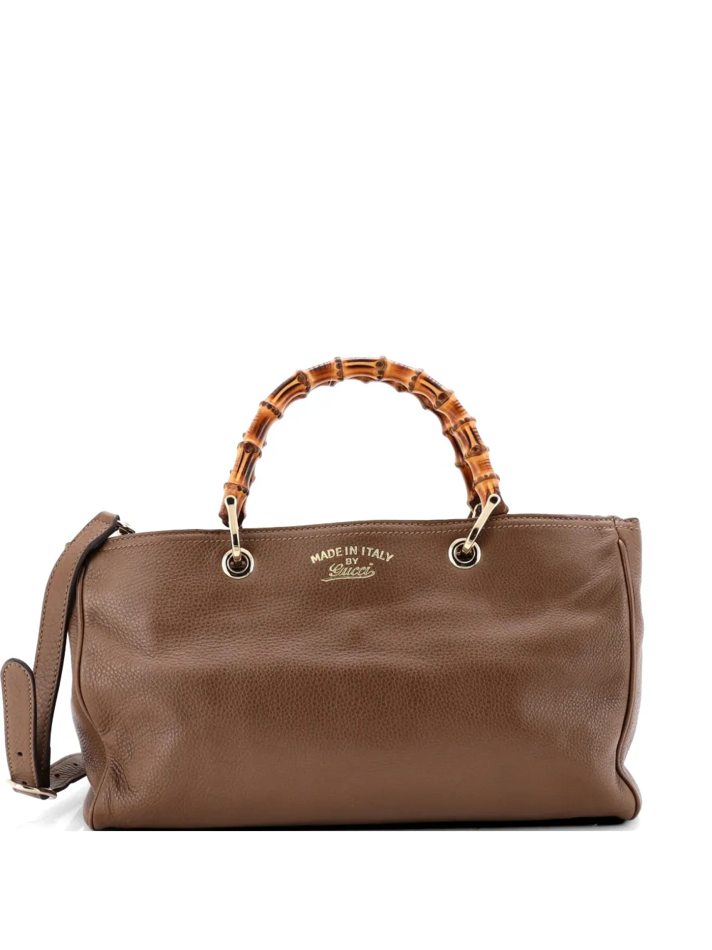 Gucci Pre-Owned Bamboo Shopper Leather Medium tote bag - Marrone