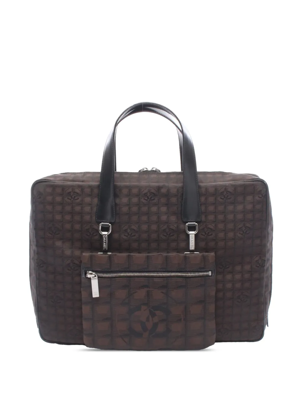 CHANEL Pre-Owned 2004-2005 New Travel Line Nylon Briefcase business bag - Marrone