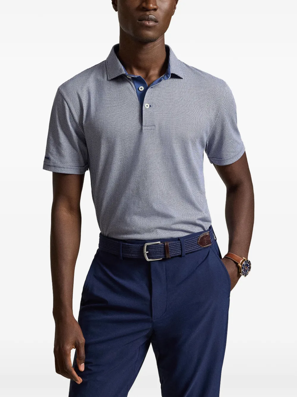 RLX Ralph Lauren True-Stay poloshirt met print Blauw