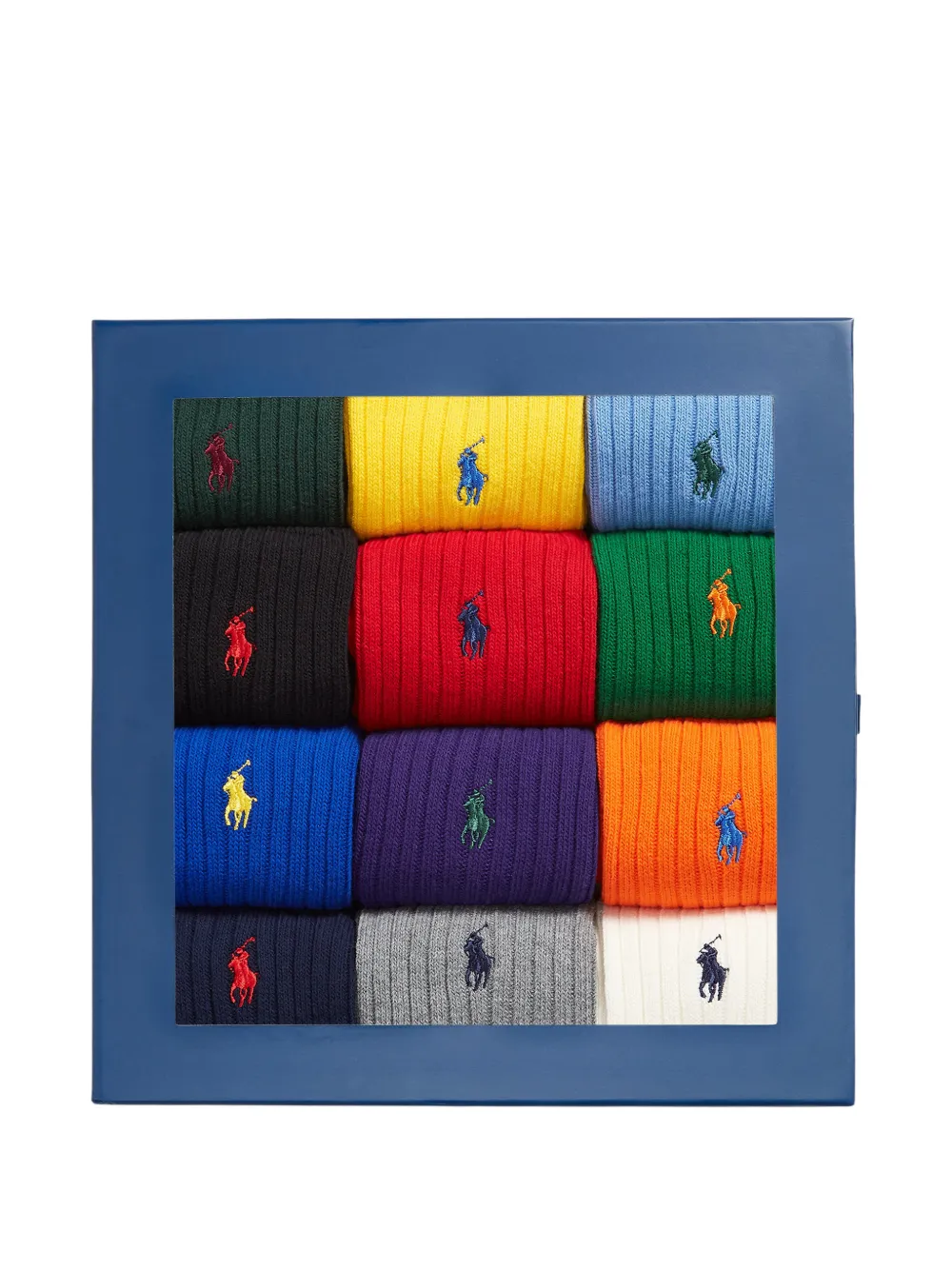 Polo Ralph Lauren Signature Pony cadeauset met 12 sokken Zwart