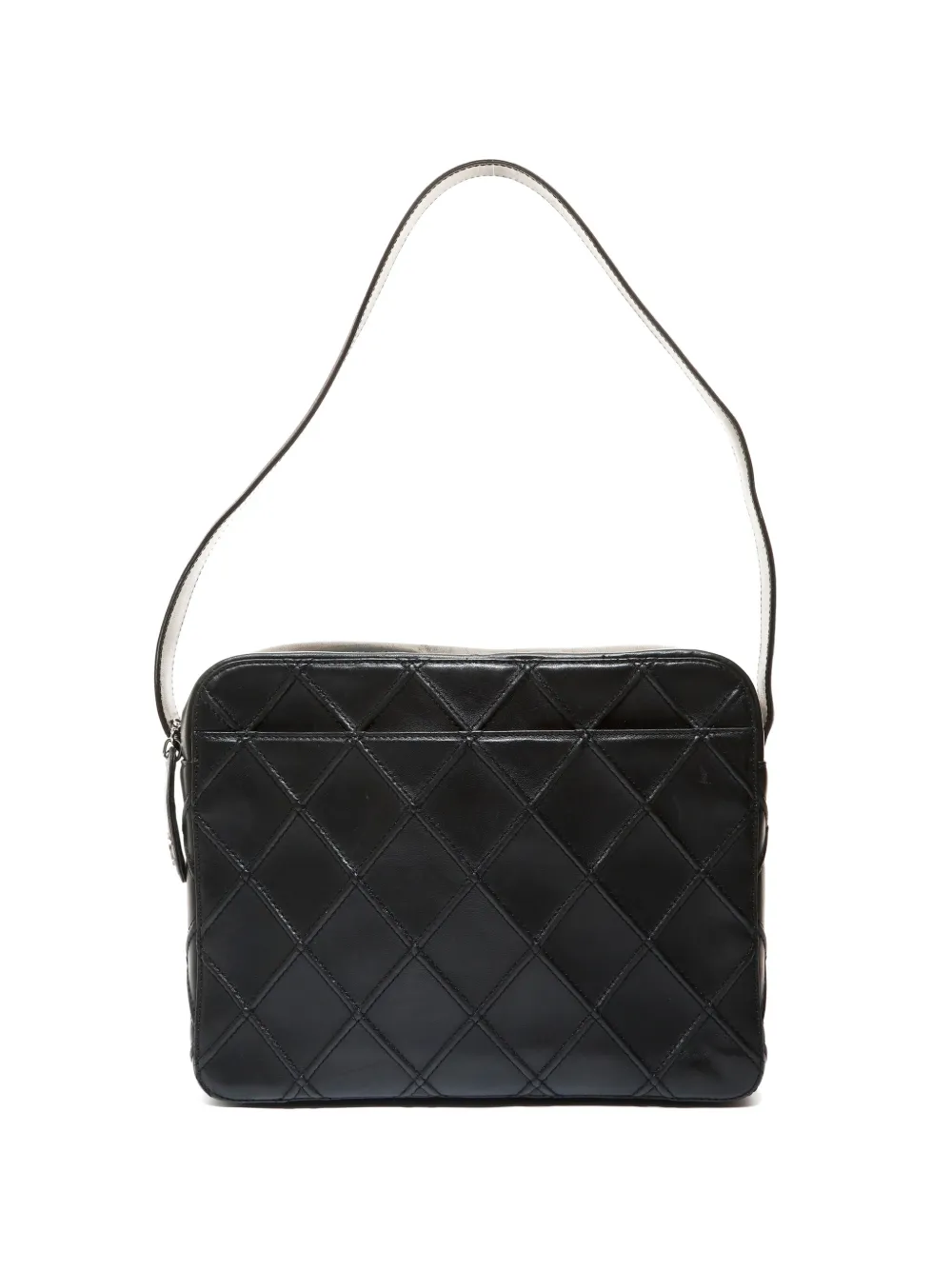 CHANEL Pre-Owned 1996-1997 Bicolore lambskin shoulder bag - Schwarz