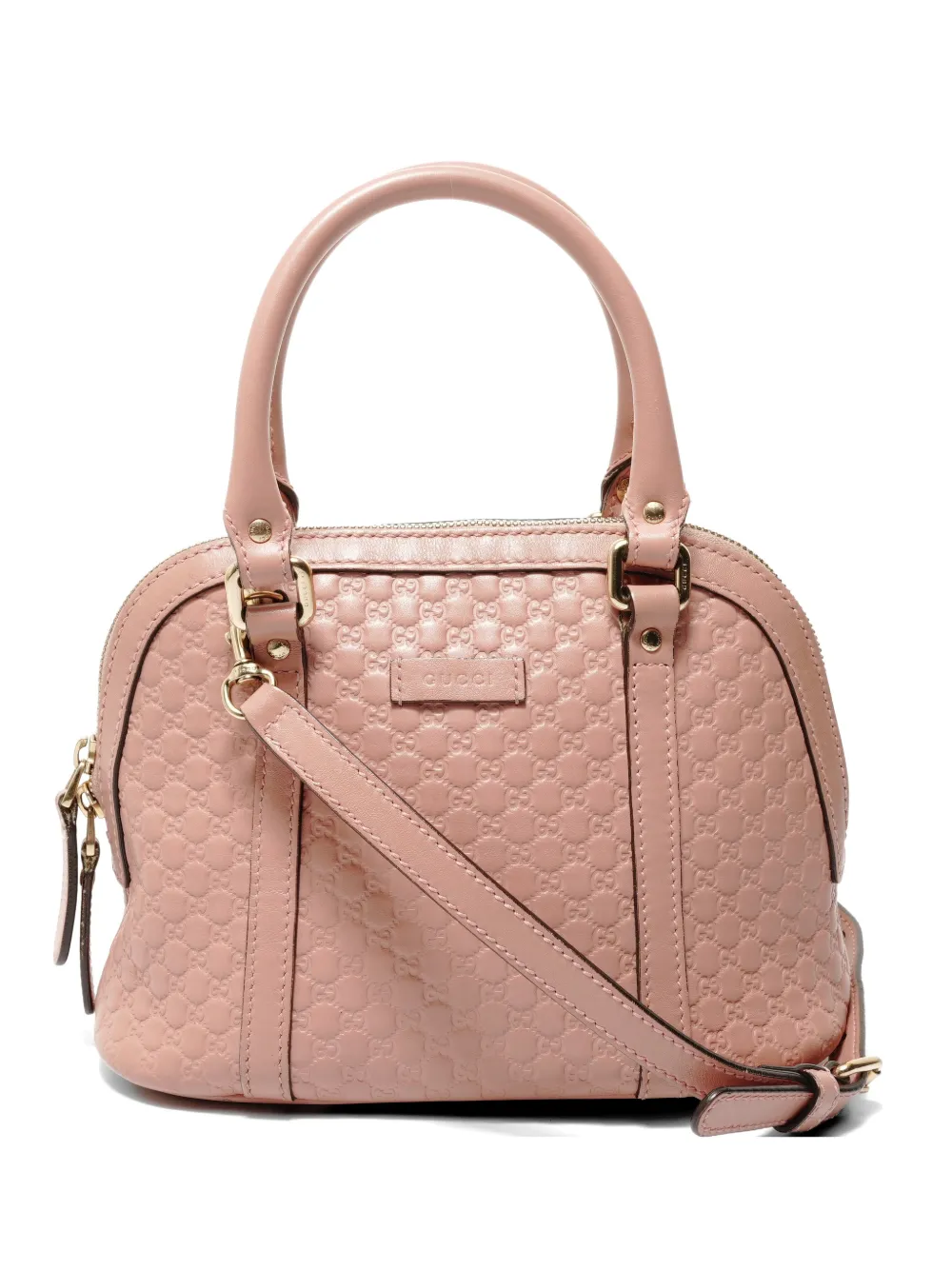 Gucci Pre-Owned 2016-2019 Micro GG Guccissima dome bag - Rosa