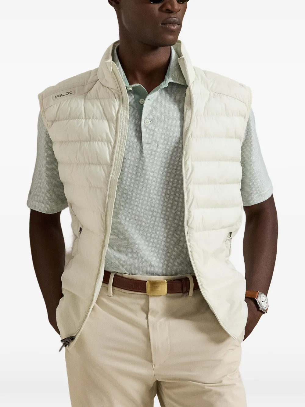 RLX Ralph Lauren True-Stay poloshirt met geometrische print Groen