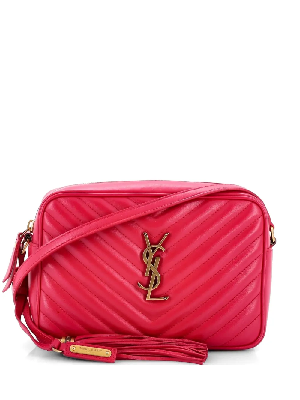 Saint Laurent Pre-Owned Lou Camera Bag Matelasse Chevron Leather Small crossbody bag - Rosa