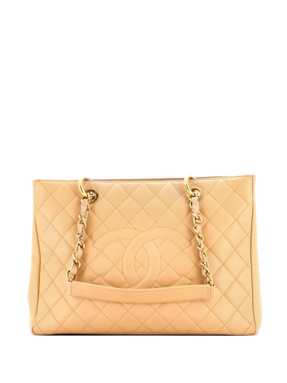 CHANEL Pre-Owned Grand Shopping Quilted Caviar tote bag - Toni neutri