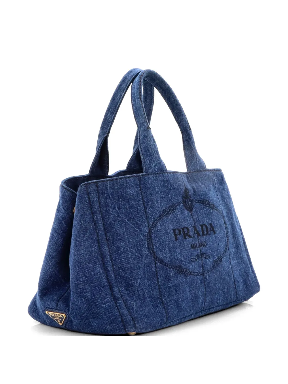 Prada Pre-Owned Canapa Denim Small tote bag - Blu