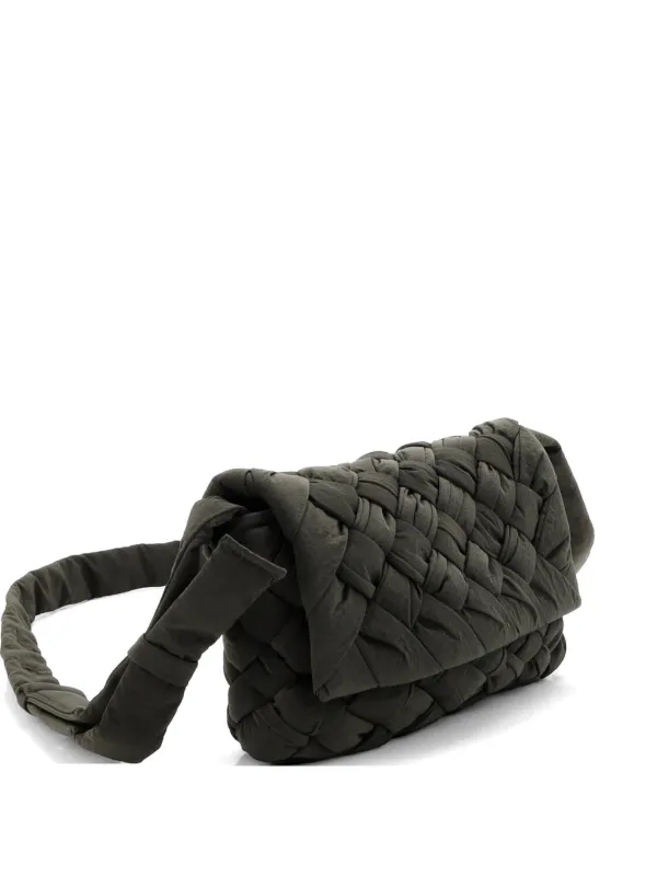Bottega Veneta Pre-Owned Rumple イントレチャート ナイロン スモール 