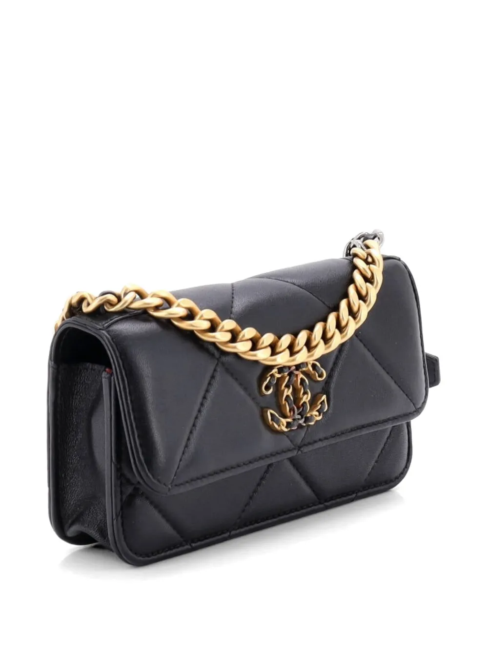 CHANEL Pre-Owned 19 フラップ フォンホルダー ウィズ チェーン