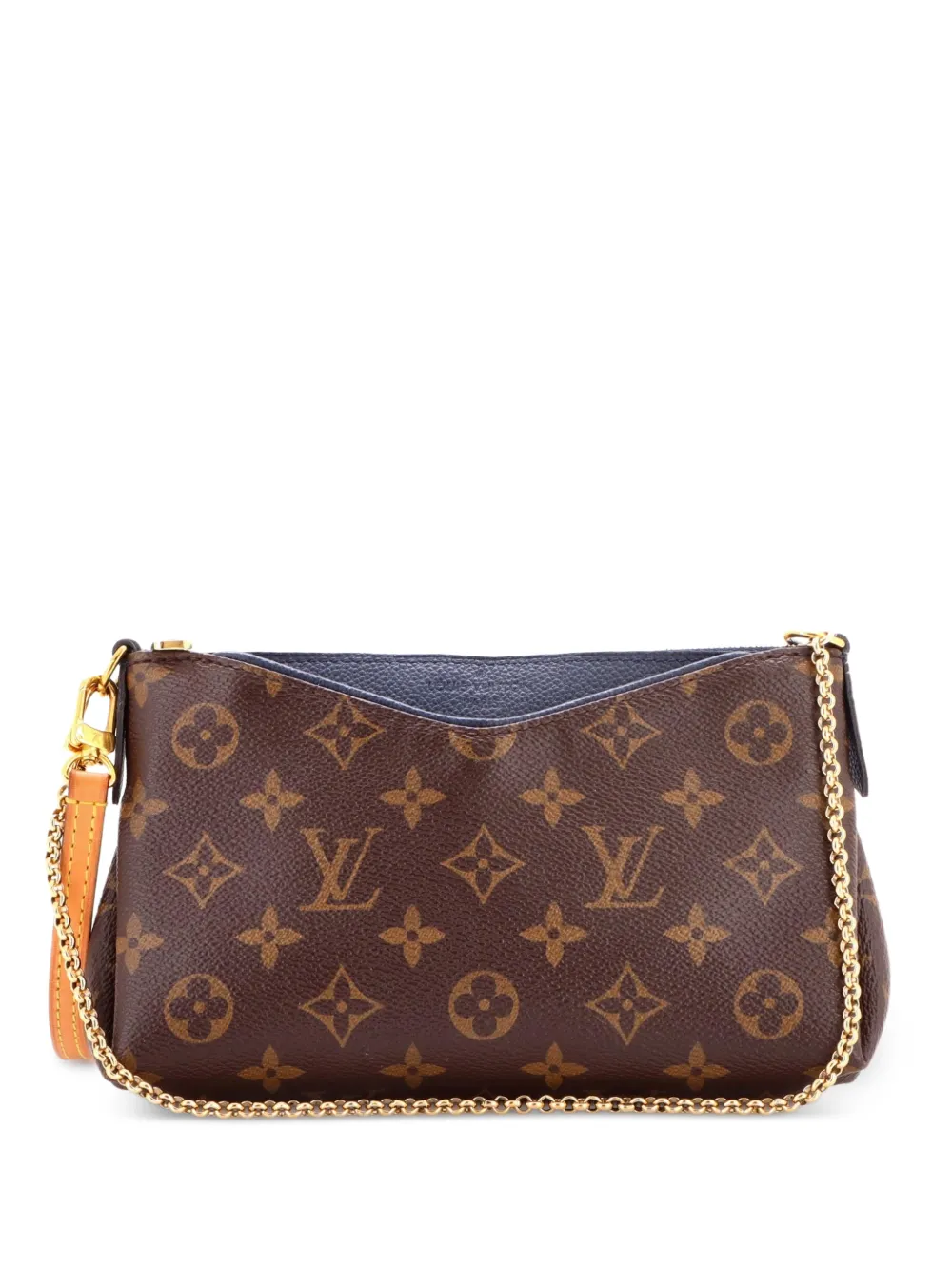 Louis Vuitton Pre-Owned Pallas Clutch aus Monogram-Canvas mit Leder - Braun