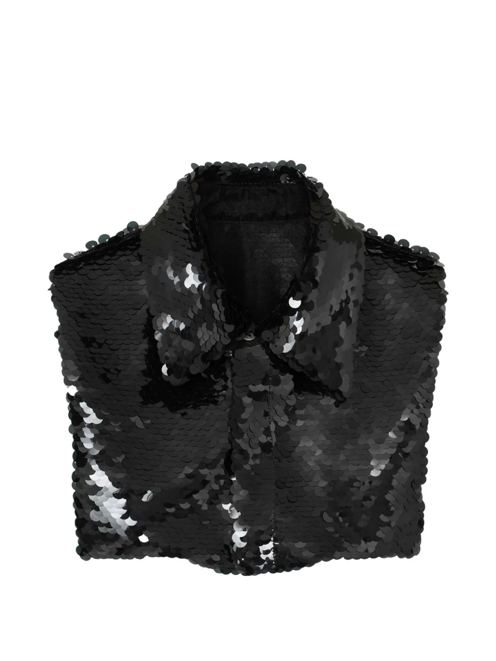 Undercover sequin-embellished collar - Nero