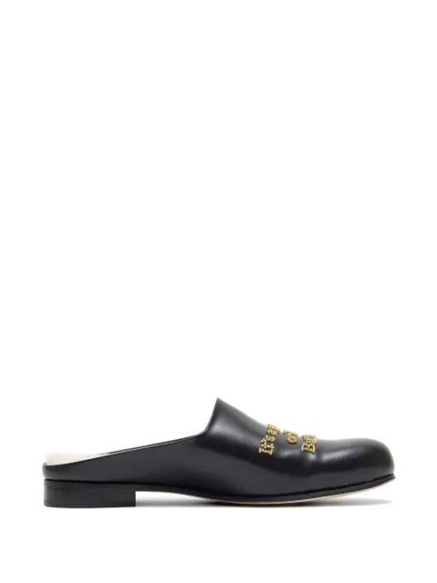 Undercover embellished leather mules 