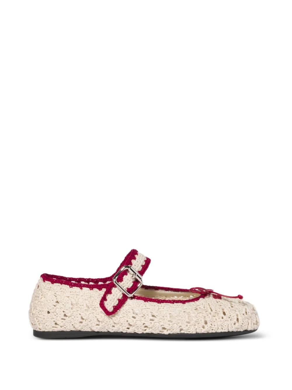 Miu Miu crochet ballerinas - Toni neutri