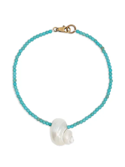 Bimba y Lola beaded shell-pendant necklace