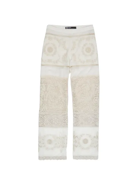 Bimba y Lola pantalones acampanados con bordado de encaje
