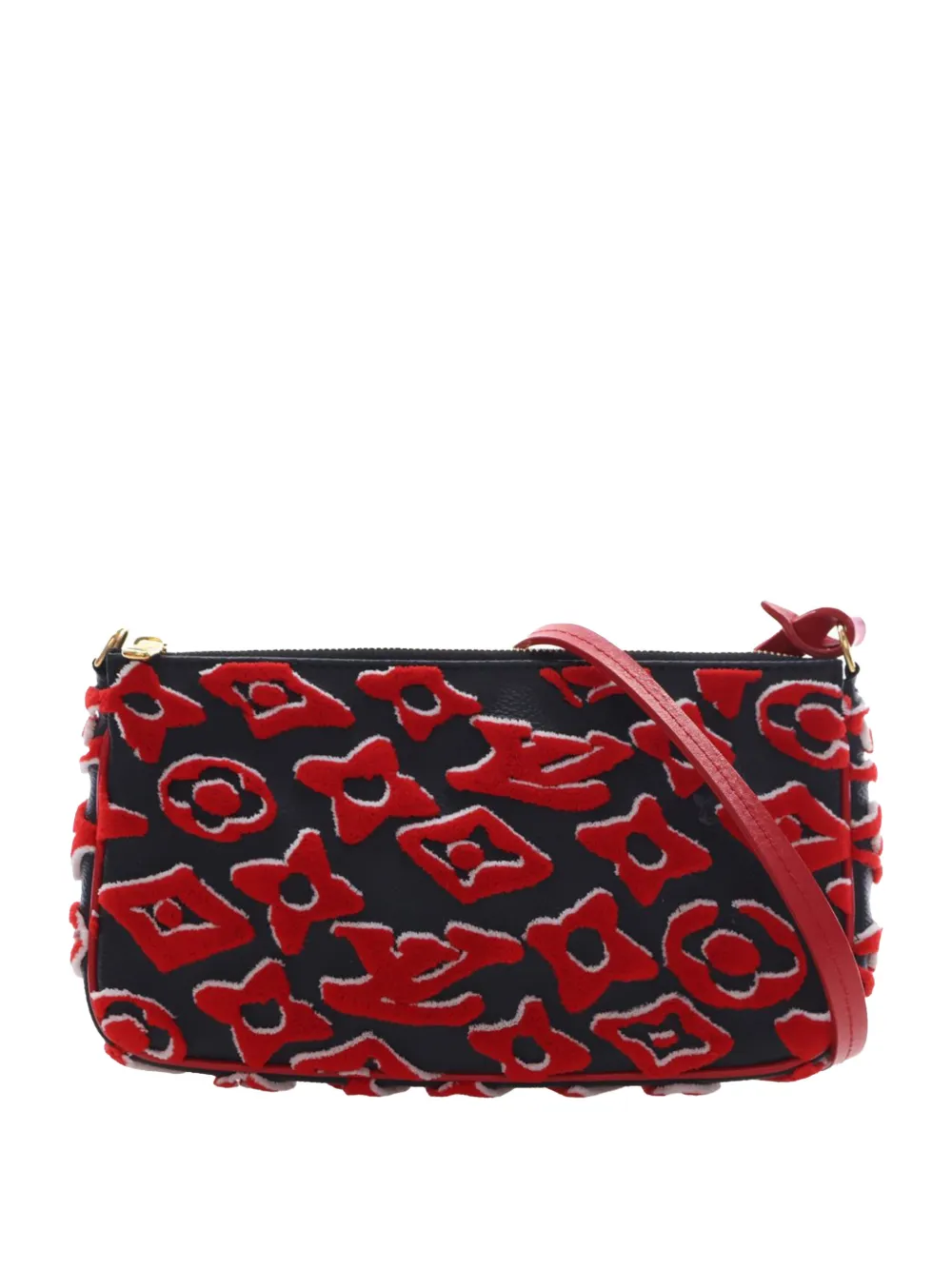 Louis Vuitton Pre-Owned 2010-2026 Urs Fischer Monogram Tuffetage Pochette Accessoires satchel - Rosso