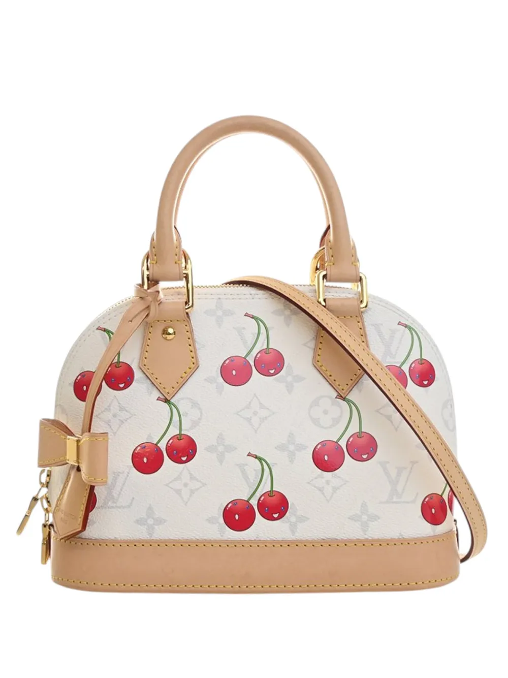 Louis Vuitton Pre-Owned 2021-2026 Takashi Murakami Monogram Cherry Alma BB satchel - Bianco