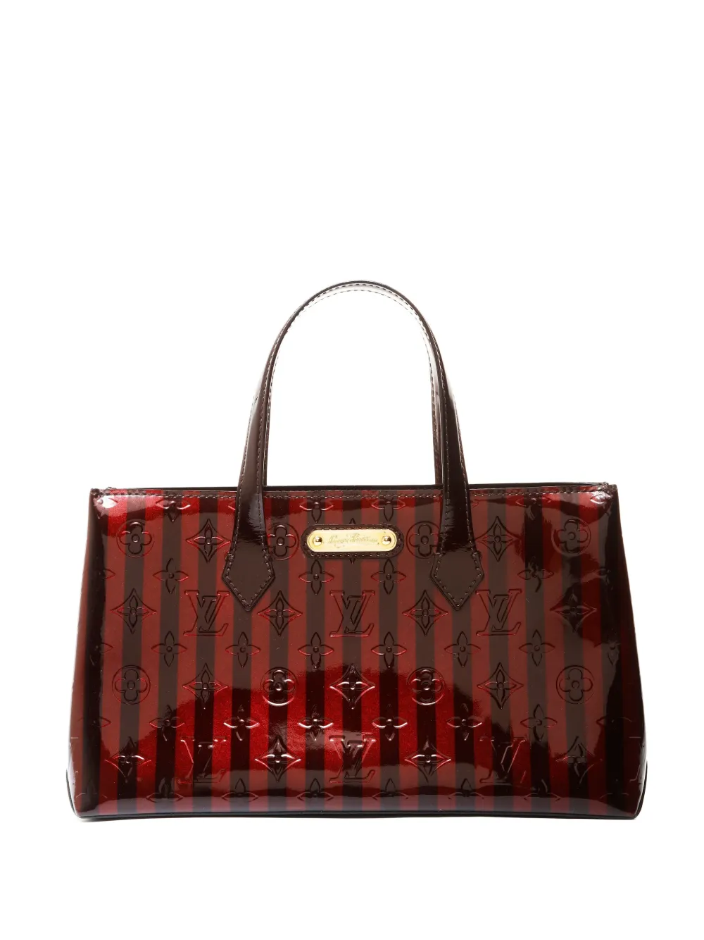 Louis Vuitton Pre-Owned Monogram Vernis Rayure Wilshere PM handbag - Red
