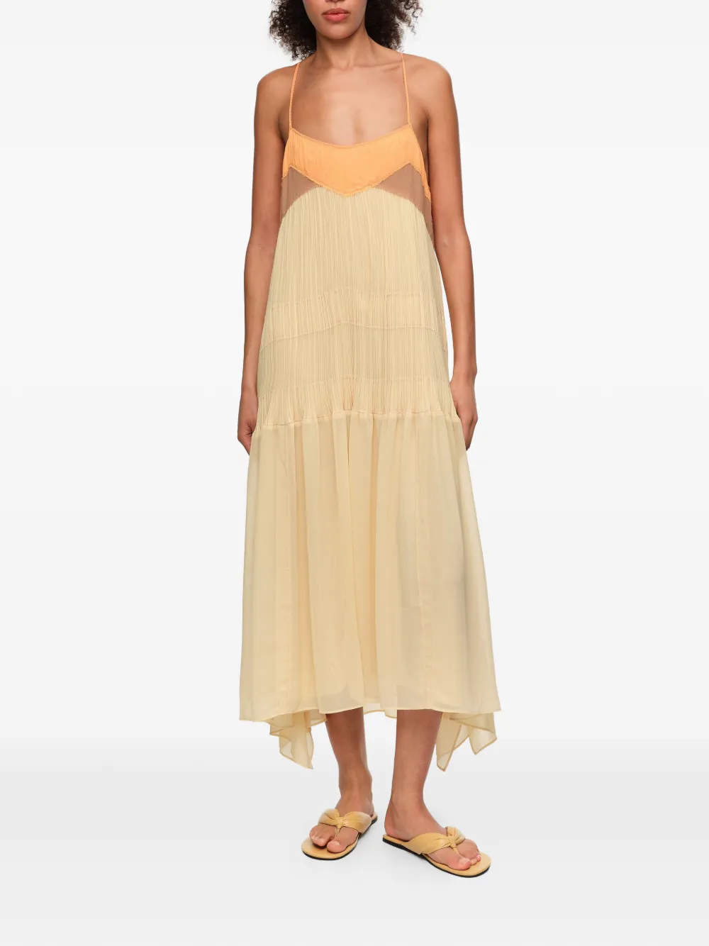 BIMBA Y LOLA Asymmetrische jurk Geel