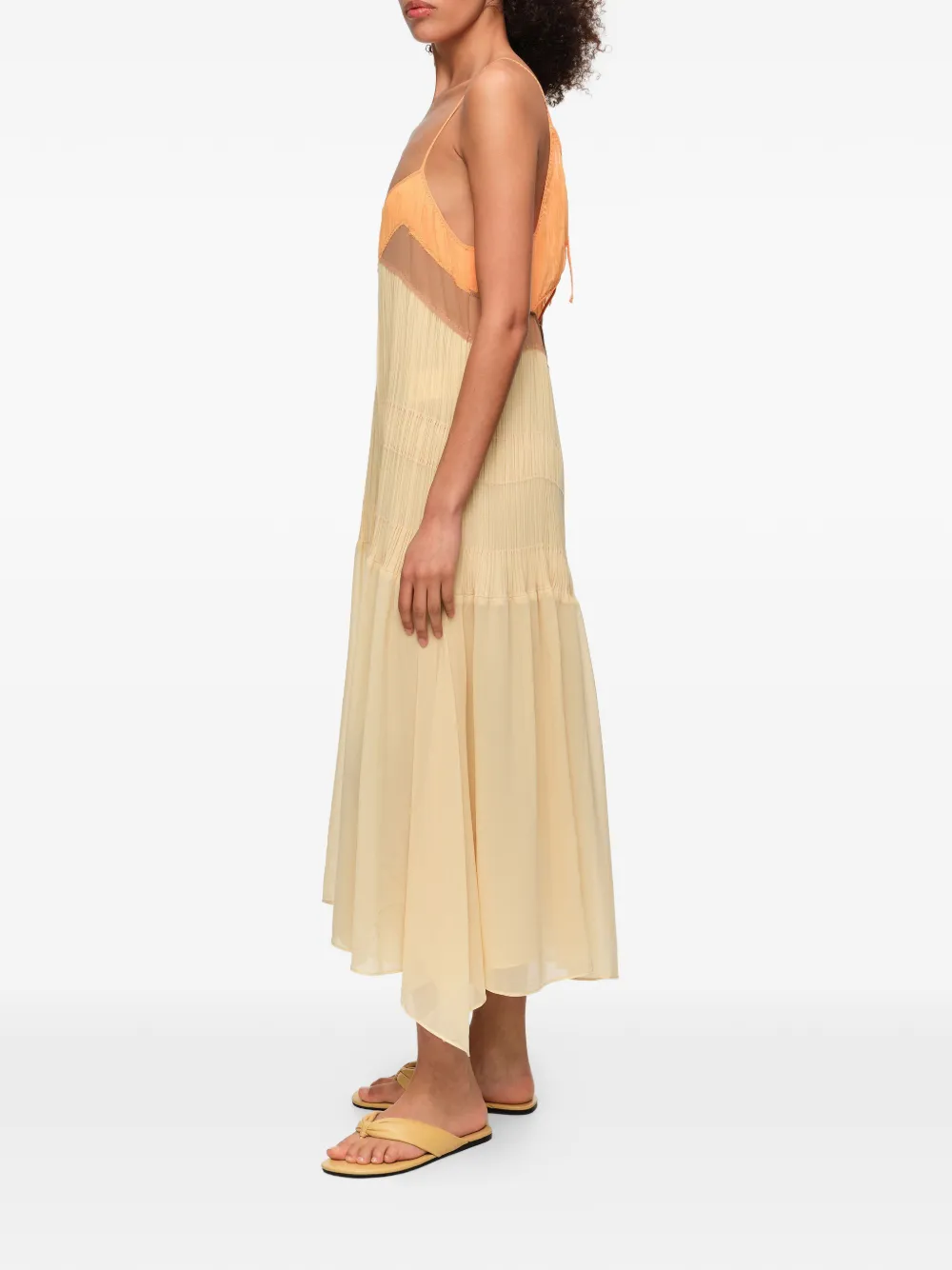 BIMBA Y LOLA Asymmetrische jurk Geel