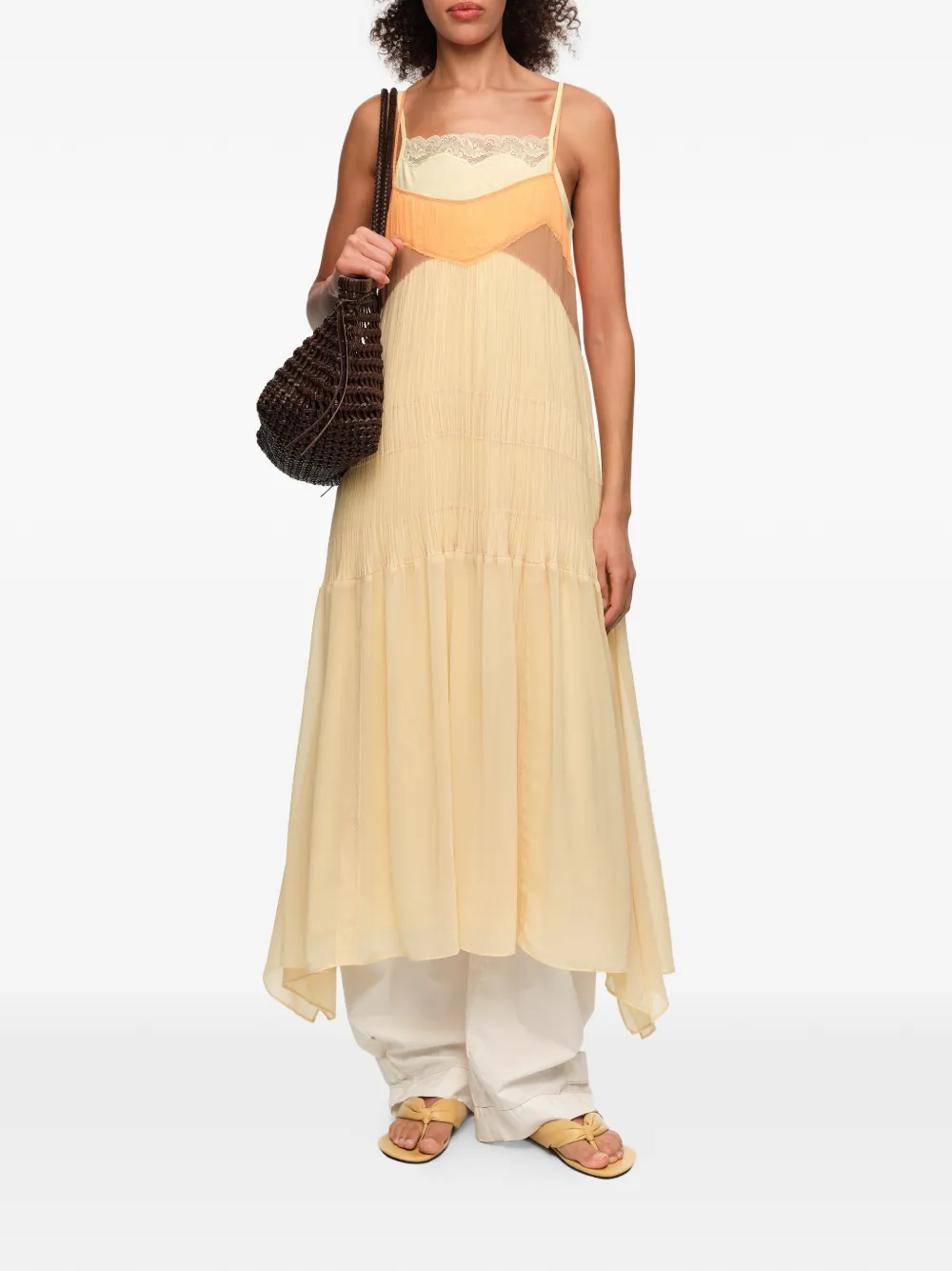 BIMBA Y LOLA Asymmetrische jurk Geel
