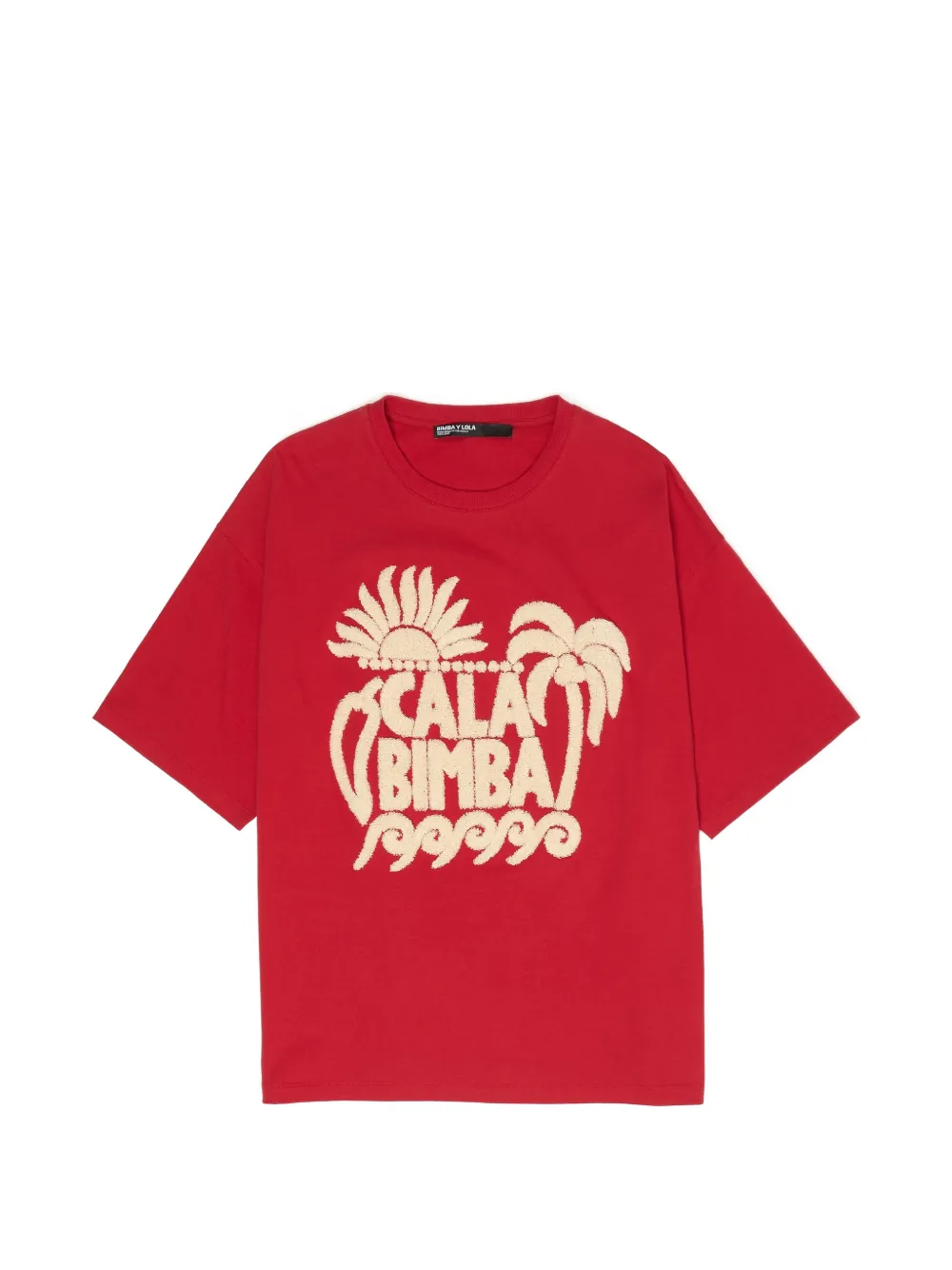 Bimba y Lola T-Shirt mit Frottee-Logo