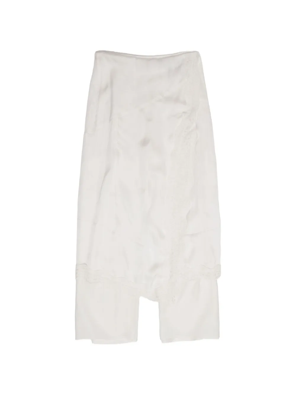 BIMBA Y LOLA lace-trim asymmetric skort trousers