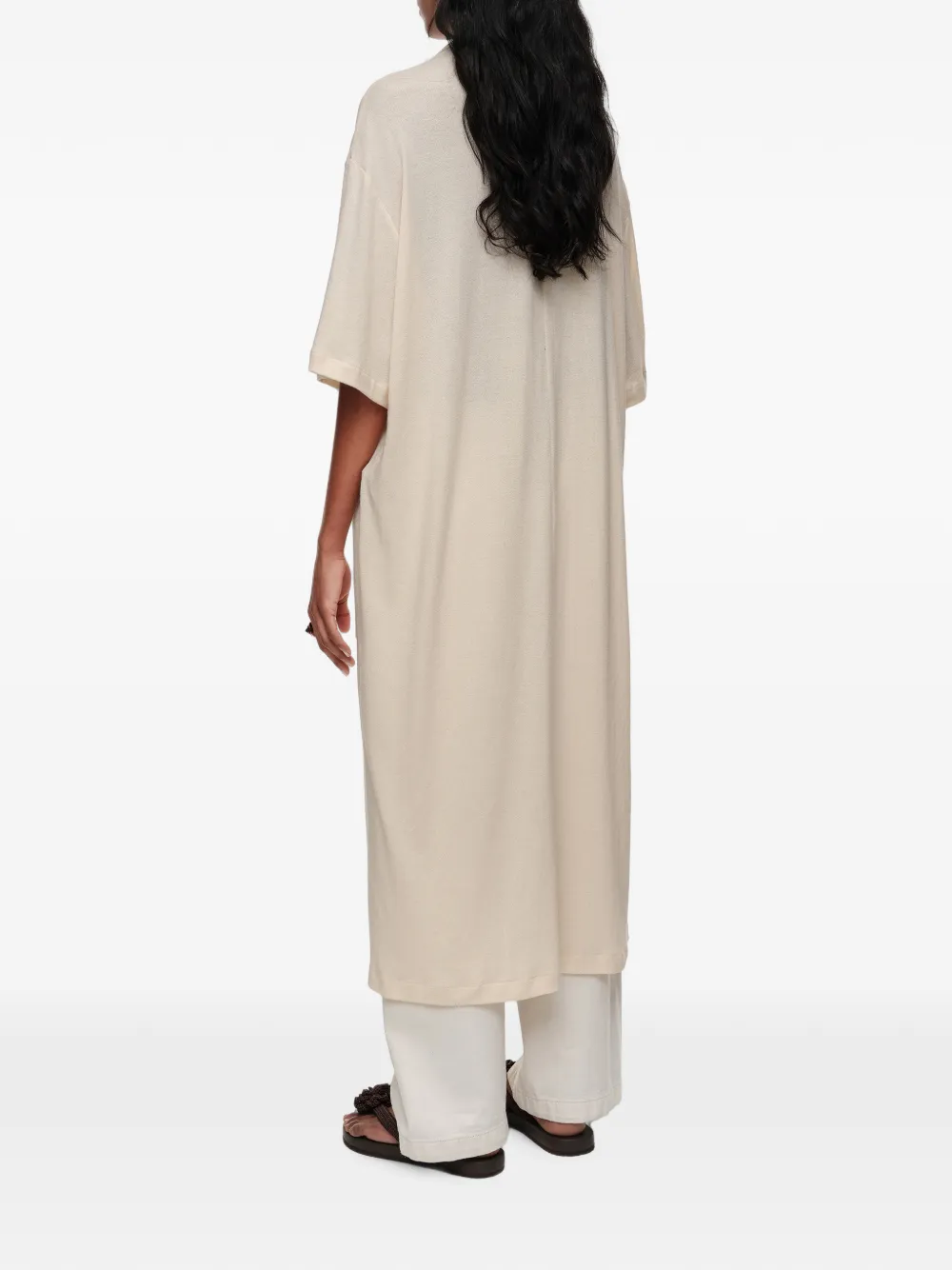 BIMBA Y LOLA Blousejurk met gehaakte details Beige