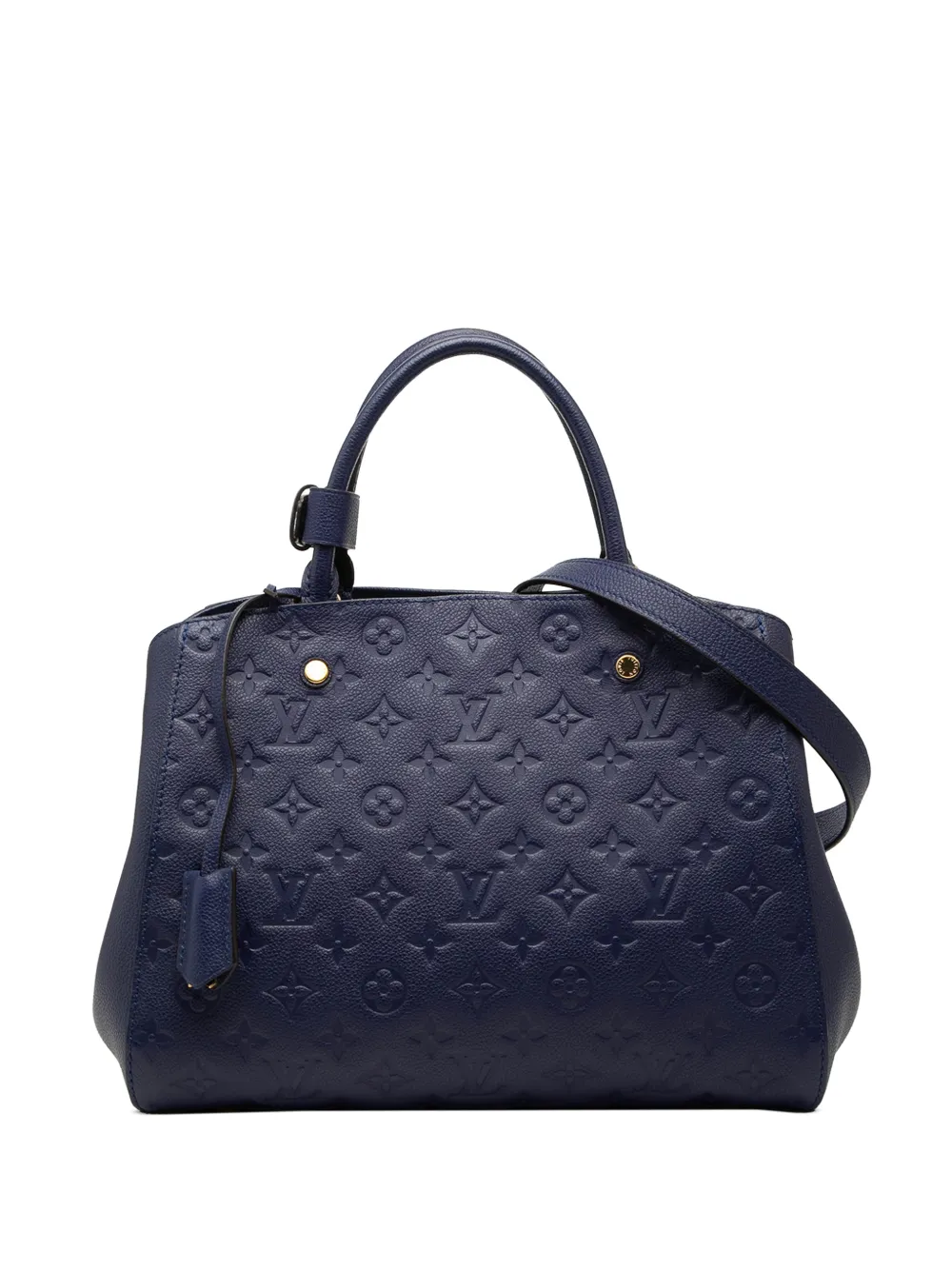 Louis Vuitton Pre-Owned 2015 Monogram Empreinte Montaigne MM satchel - Blu